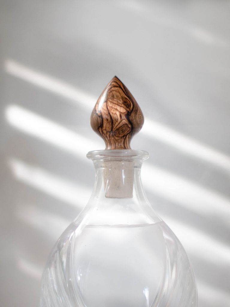 Bouchon de bouteille en bois d'Olivier