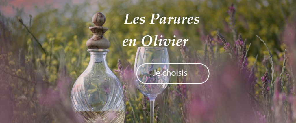 Bouchons en olivier en guise de parure